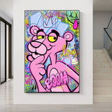 Pink Panther Poster: Skurrile und stilvolle Leinwand-Wandkunst