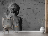 Backless Beauty - Living Room Wallpaper Mural