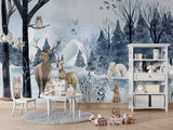 Snow Animals - Kids Room Wallpaper Mural