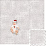 Kids Babies Khaki Design Play Mat Puzzle Tiles | Pack of 9 Tiles - 60x60cm per tile size