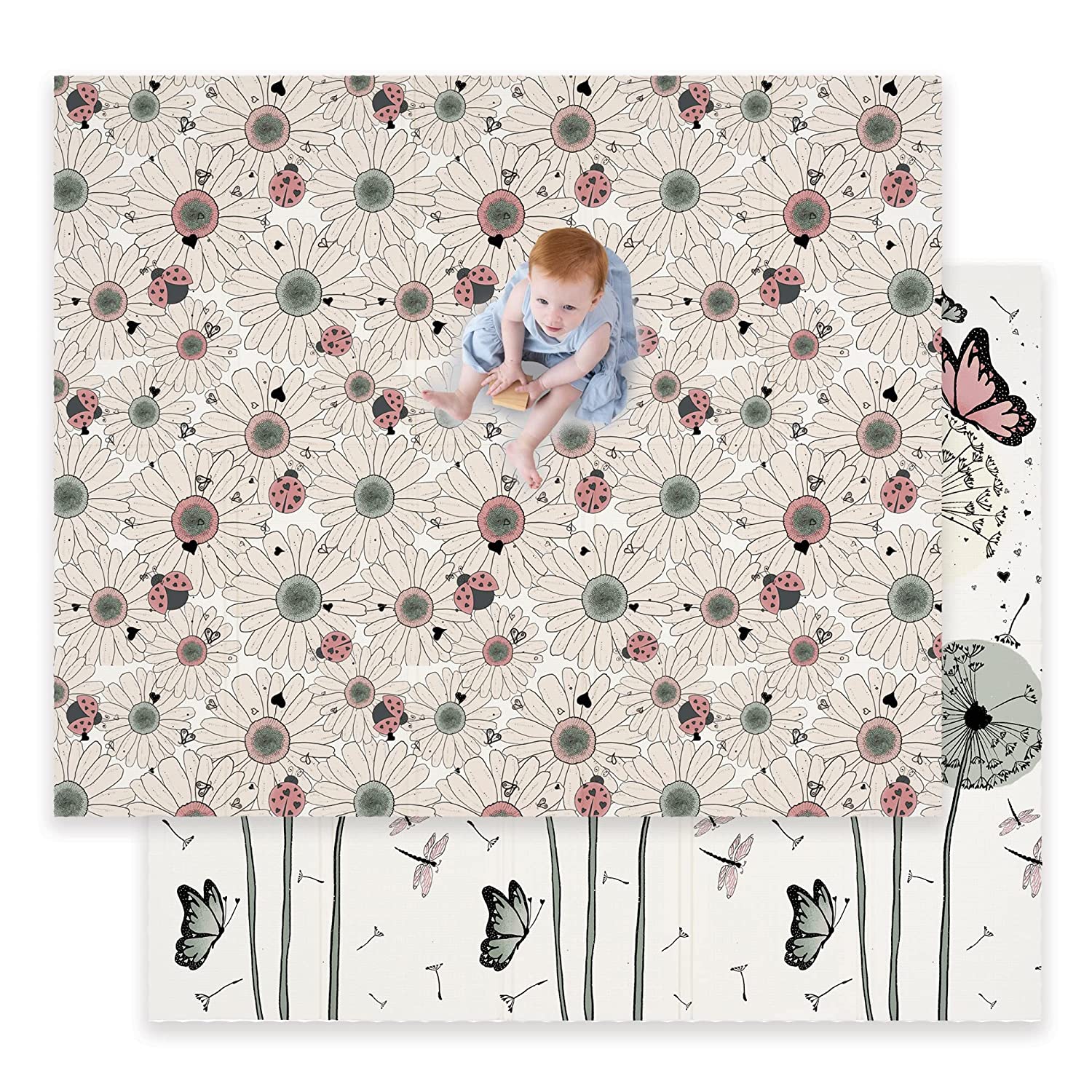 Babies: Flowers and Butterfly Play Mats - Charming Delight!