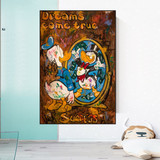 Scrooge McDuck Dreams Come True Millionaire Wall Art Poster