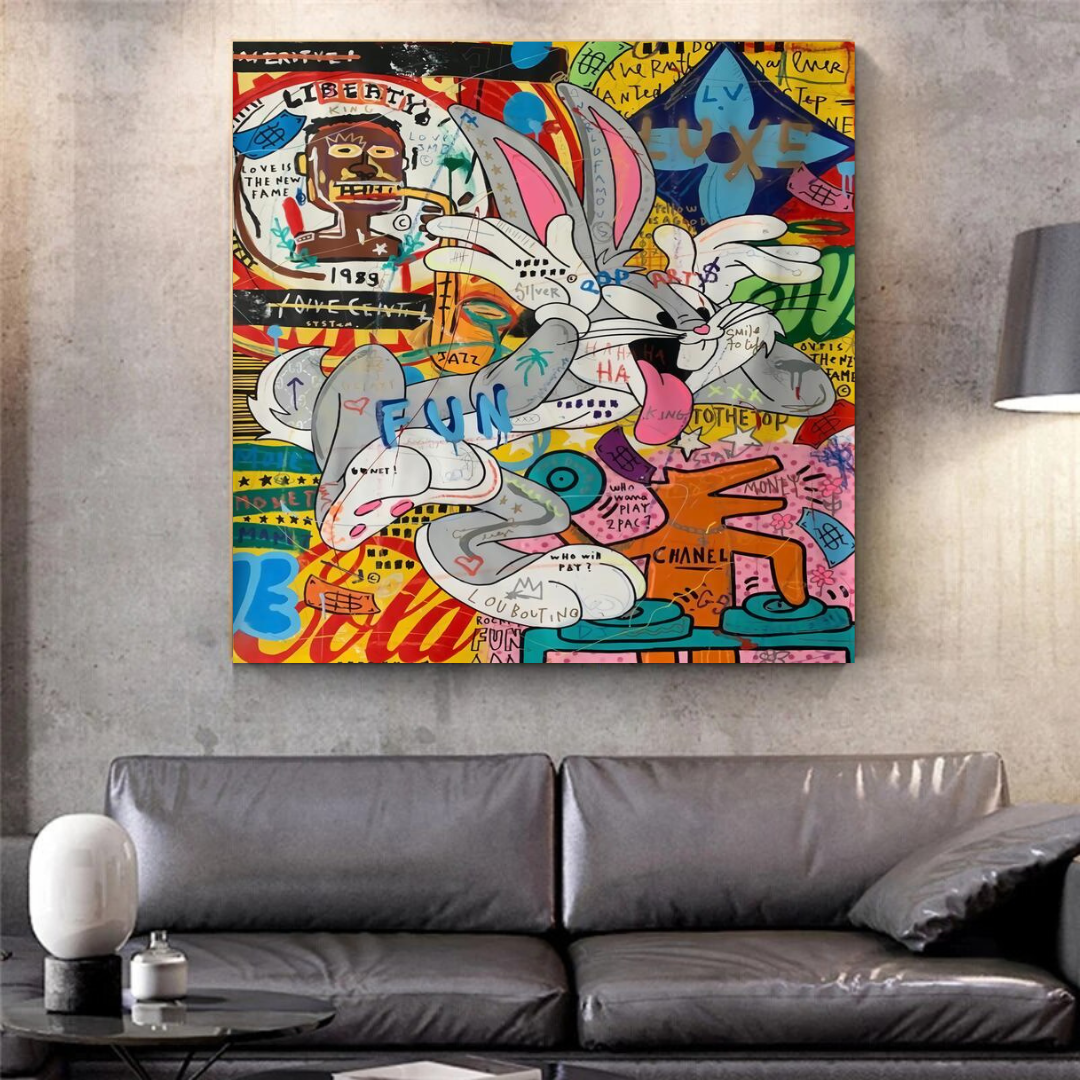 Disney Bugs Bunny Rabbit Canvas Wall Art