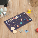 Personalize Wooden Name Puzzle Solar System
