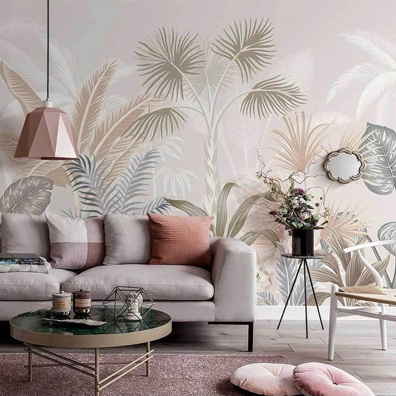 3D Plants Design Tropical Wallpaper Murals