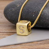 Cube Letter Pendant Necklace: Design & Quality