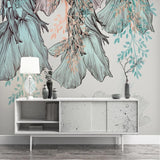 3D Leaves Design Theme: Tropical Wallpaper Murals