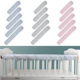 Cotton Crib Protection Wrap Edge | Baby Anti-bite Solid Color Bed Fence | Guardrail Rail Cover Safe Teething Protector