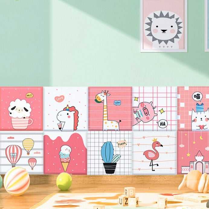 Kindergarten Anti-Collision Wall Stickers For Kids Rooms | 3D Soft Wall Decoration Self Adhesive