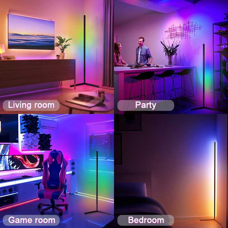 LED Floor Lamp Room Corner Light Bright LED Strip Light
