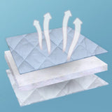 Enveloppement de protection de bord de lit de bébé en coton - Garde-corps de dentition sûr de couleur unie