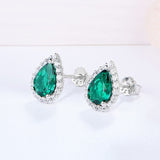 Diamonds Emerald Gemstone Earring: Brilliant & Elegant