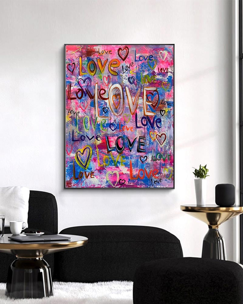 Abstract Hearts Poster: Artwork for a Captivating Appeal