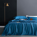 Luxurious Silk Bedding Set - Dark Blue DoubleQueenKing
