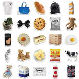 Milk Food Stickers Pack | Famous Bundle Stickers | Waterproof Bundle Stickers