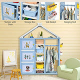 Kids Wardrobe Costume Storage Closet | Pretend Dresser Hanging Premium Storage for Toys and Cloth