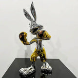 Silver Electroplated Bugs Bunny Statue