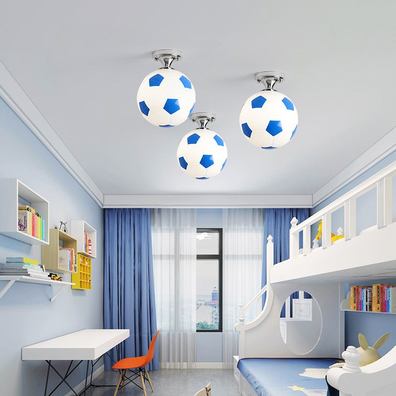 Kids Basketball Football Ceiling Light | Kids Room Decor Lights