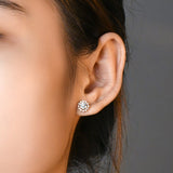 Round Cut Diamond Moissanite Earring - Stunning Quality