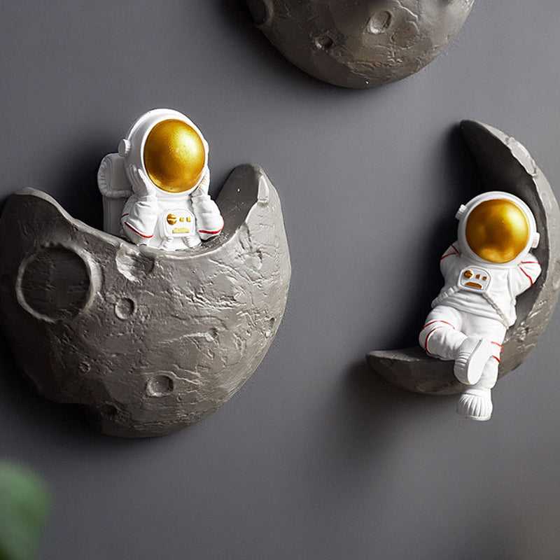 Astronaut Wall Shelves Decoration | 3D Astronaut Figures