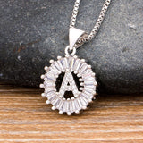Letter Necklace 26 Letters Charm Family Name Pendant