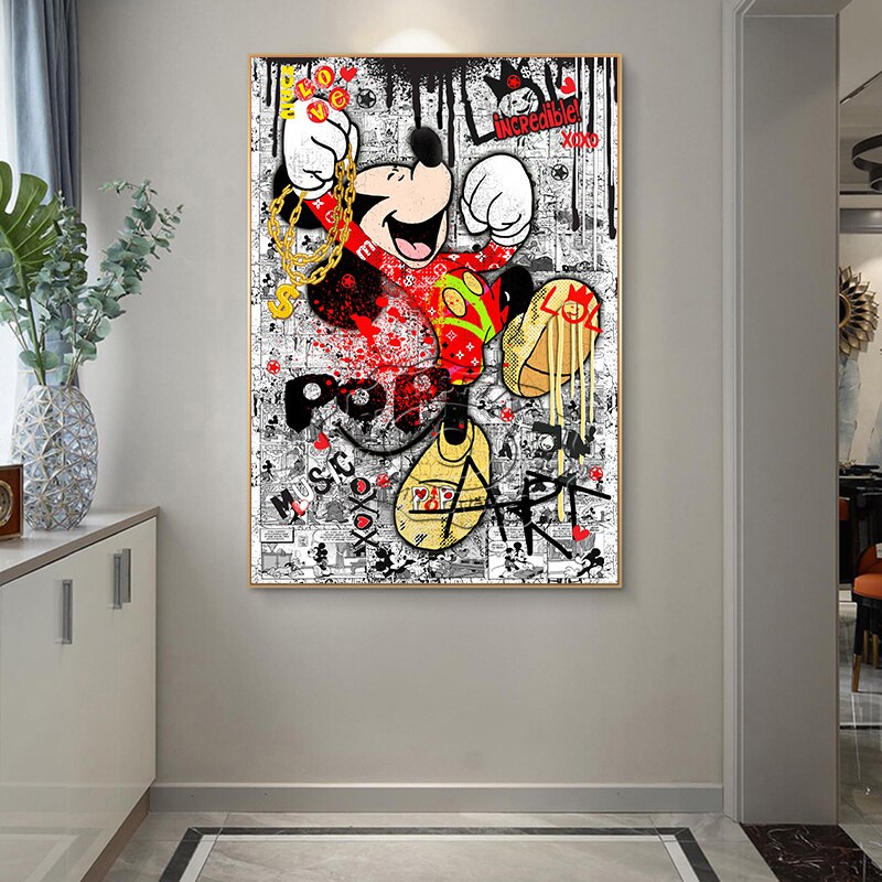 Disney Mickey Mouse Canvas Wall Art: Authentic & Vibrant