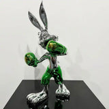 Silver Electroplated Bugs Bunny Statue