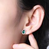 Diamonds Emerald Gemstone Earring: Brilliant & Elegant