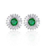 Emerald Diamond Gemstone Earrings – Exceptional Brilliance