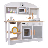 Kids Wooden Kitchen | High Grade Family Kitchen Combination |Pretend Playreal Simulation Cooking Set