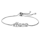 Mama Charm Bracelets For Mother Adjustable Chain