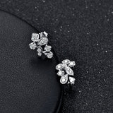 Sterling Silver Diamond Stud Earring: Exquisite Style