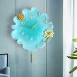 Horloge murale feuille de lotus : une montre élégante pour votre maison