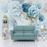 Peony Floral Pastoral Wallpaper for Home Wall Decor