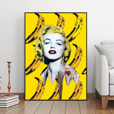 Illuminez votre espace avec l'affiche Marilyn - Bananes