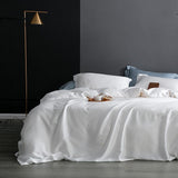 Luxurious Silk Bedding Set - Dark Blue DoubleQueenKing
