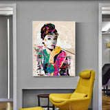 Art mural Audrey Hepburn - Élégance intemporelle