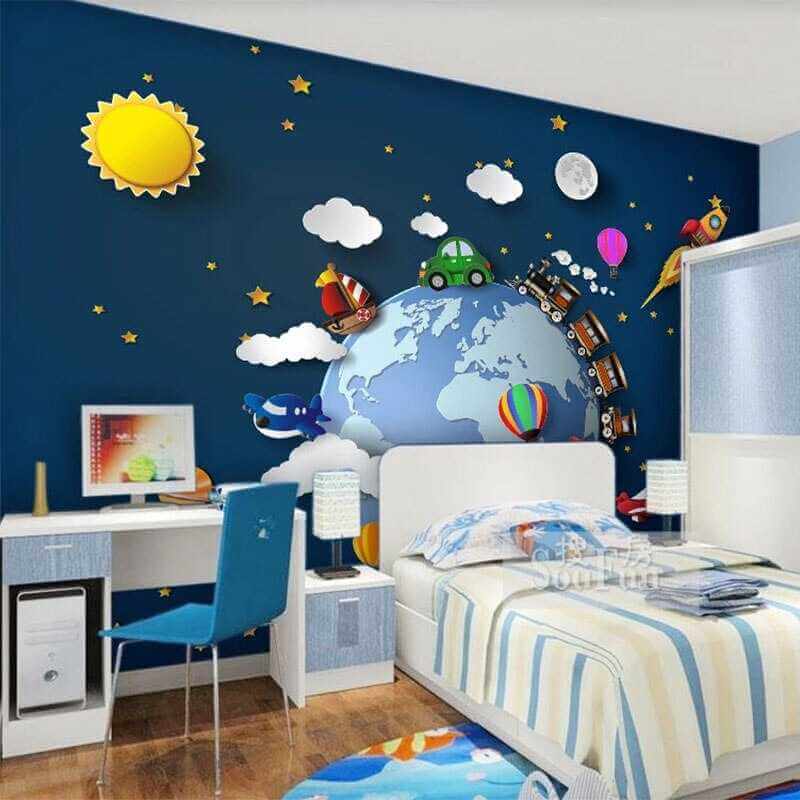 3D Train: Kids Room Wallpaper - Explore Perfect Wall Decor
