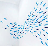 Blue Fish Wall Decal for Kids Room | Sea wall decal