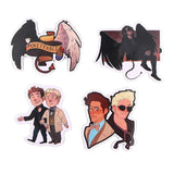 Good Omens 38 Stickers Pack | Famous Bundle Stickers | Waterproof Bundle Stickers