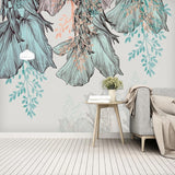 3D Leaves Design Theme Tropical Wallpaper Murals