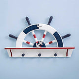 Mediterranean Ship Wheel Shelf for Kids Room