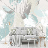 Green Shade Leaves Wallpaper for Home Wall Decor