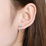 Moissanite Diamond Silver Earring: Shop Exquisite Jewelry