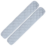 Enveloppement de protection de bord de lit de bébé en coton - Garde-corps de dentition sûr de couleur unie