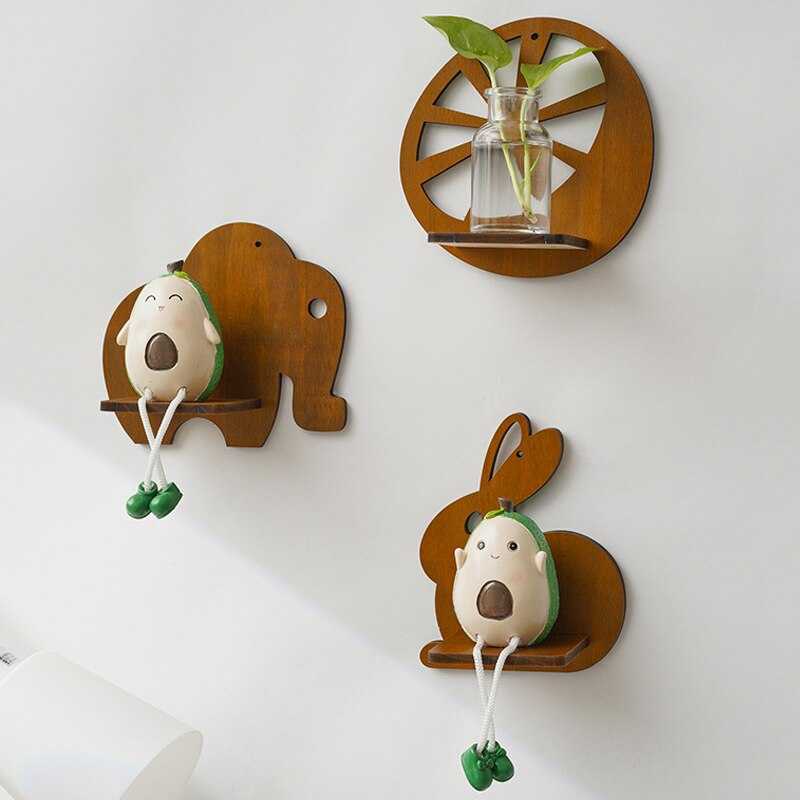Wooden Shelf Wall Hanging | Animal Shape Shelf | Fruit Shape Shelf | Castle Shape Shelf