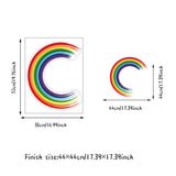 Vigor Circle Rainbow Dots Decals Wall Stickers