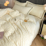 Luxury Winter Thick Milk Velvet Bedding Set Duvet Cover Pillowcase Set