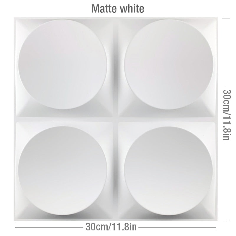 3D Geometric Wall Panel - Circular Design - Modern Home Renovation