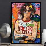 Banksy Rolling Stones Canvas Art - Authentic Designs
